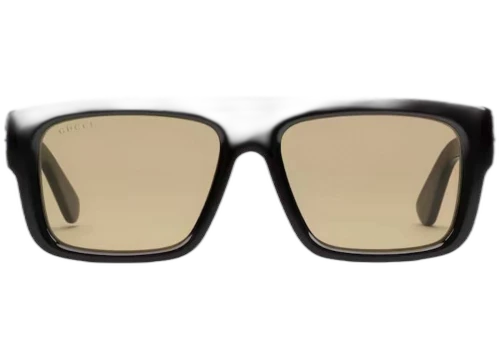 Gucci Rectangular Frame Sunglasses Yellow/Black (755274 J0741 1023)
