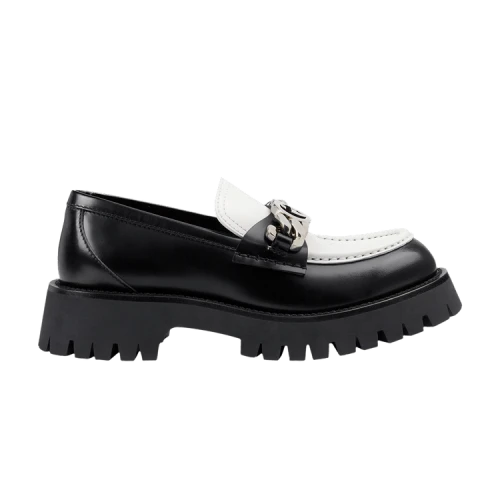 Gucci Loafer 'Interlocking G - Black Off White' (Women's)