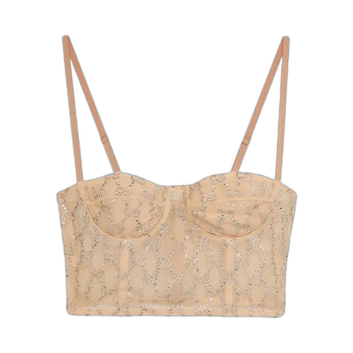 Gucci Stretch Nylon Corset Top 'Nude/Mix'