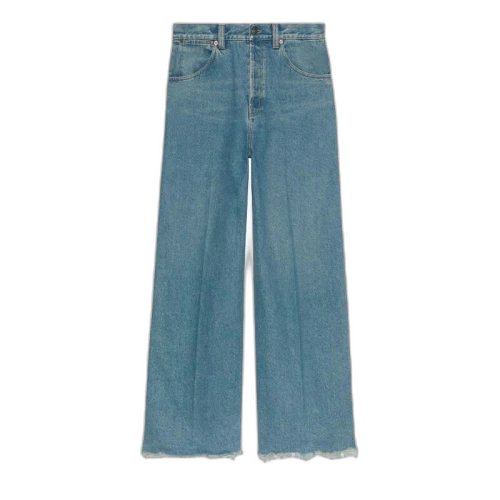 Gucci Denim Gucci Label Pants Blue