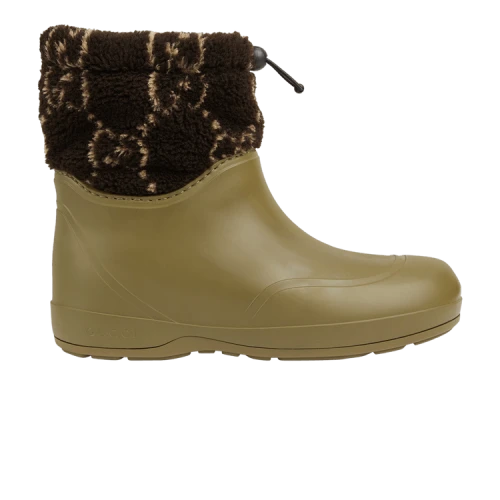 Gucci Ankle Boot 'Two-Toned Teddy - Green Brown'