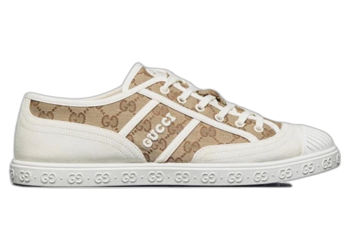 Gucci GG Canvas Trainer White Beige Monogram