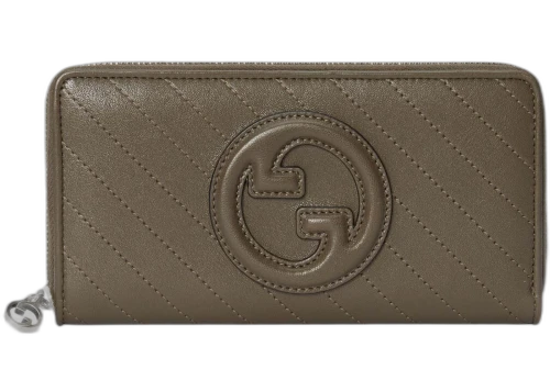 Gucci Blondie Zip-Around Wallet Brown