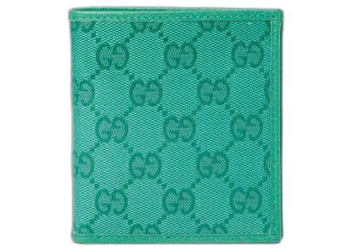 Gucci GG Crystal Bi-Fold Wallet Green