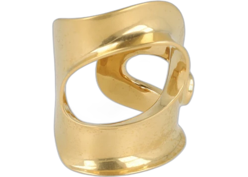 Ferragamo Gold Ferragamo Small Sculptural Cutout Cuff