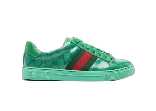Gucci Ace Crystal Canvas Green