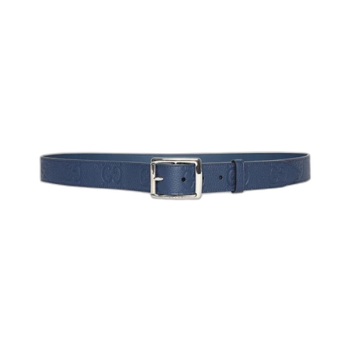 Gucci Rubber Effect Leather Belt 'Royal'