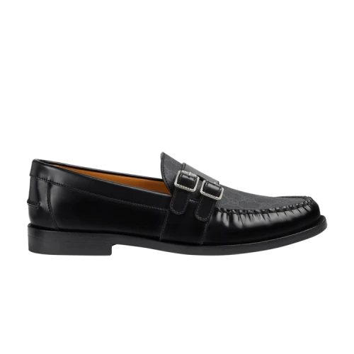 Gucci Buckle Loafer 'GG Monogram - Black'