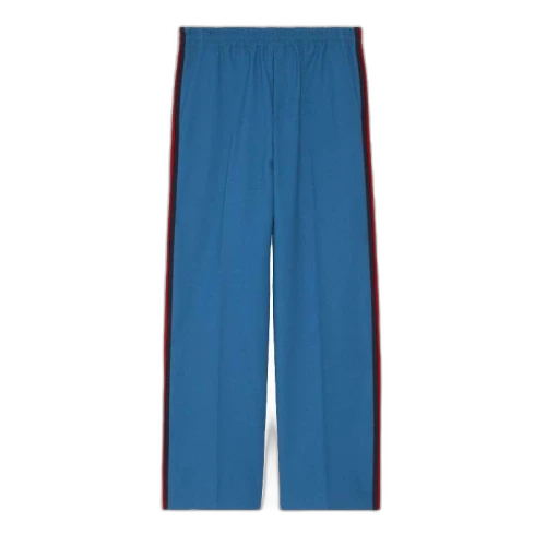 Gucci Fluid Drill Pants Blue