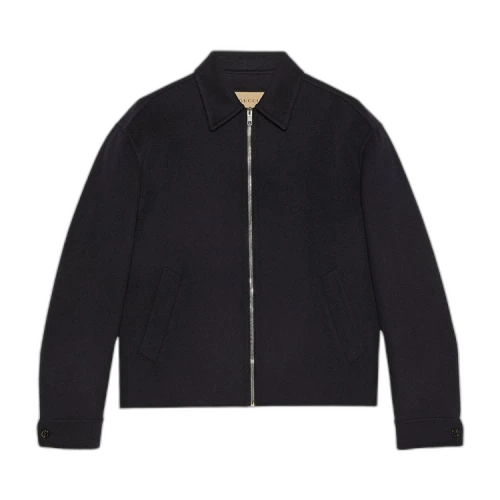 Gucci Double Faced Wool Jacket 'Ink'