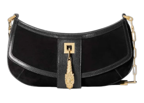 Gucci Tiger Head Small Shoulder Bag Black