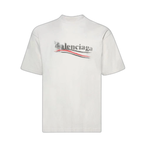 Balenciaga Political Stencil T-Shirt 'Ecru/Black'