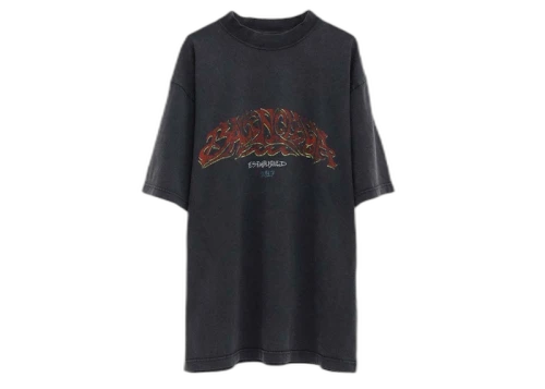 Balenciaga Medium Fit T-shirt Dark Gray