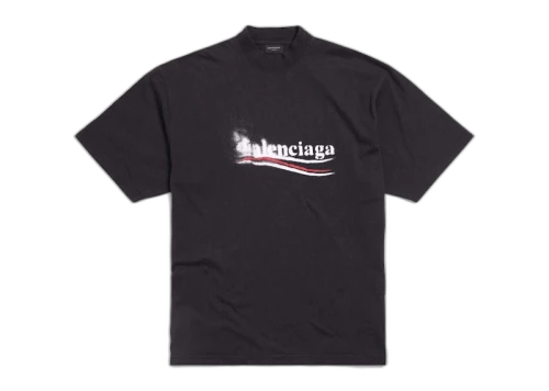 Balenciaga Political Stencil T-shirt Black/White