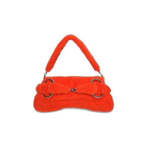 Gucci Horsebit Chain Medium Shoulder Bag 'Orange'