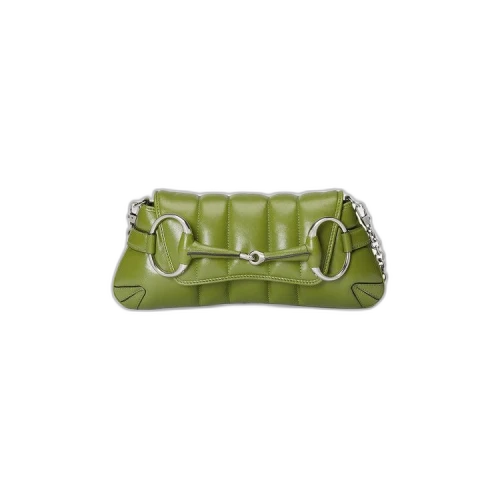 Gucci Horsebit Chain Small Shoulder Bag 'Lemon Leaf'