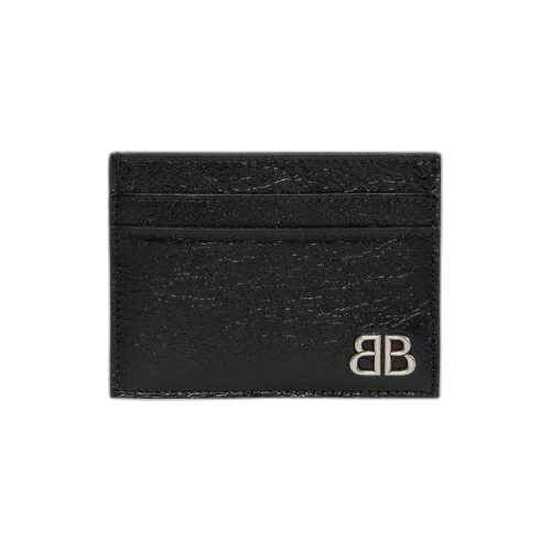Balenciaga Logo Plaque Card Holder 'Black'