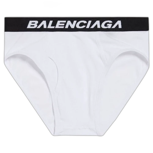 Balenciaga Racer Logo Waistband Briefs 'White'