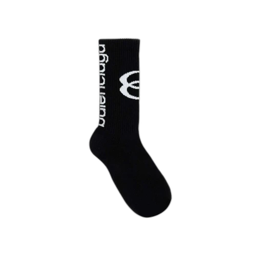 Balenciaga Unity Knitted Socks 'Black/White'