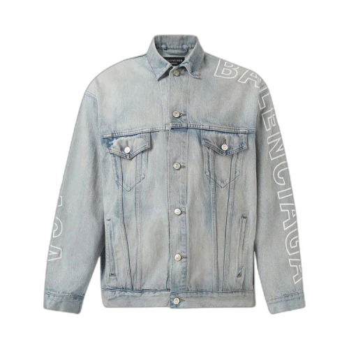Balenciaga Large Fit Jacket 'Dirty Blue'