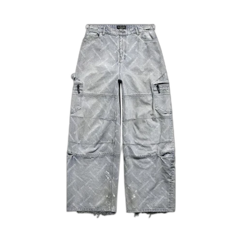 Balenciaga Denim Cargo Pants 'Blonde Ring'