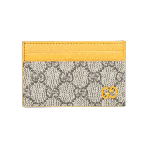 Gucci Monogram Card Holder 'Beige/Ebony'