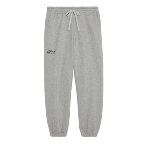 Gucci Cotton Sweatpant with Print Grey
