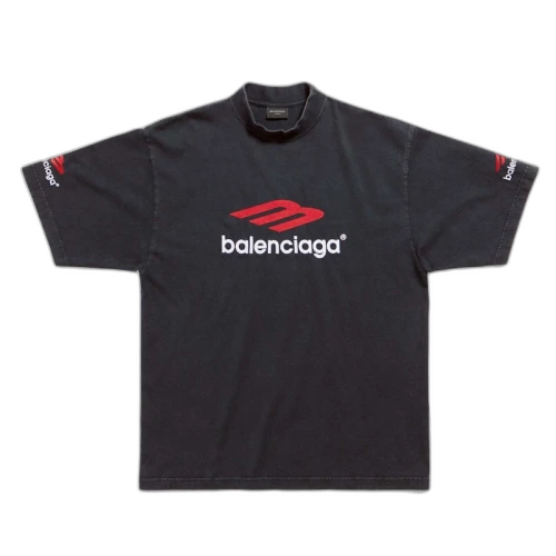 Balenciaga 3B Sports Icon T-shirt Black/Red/White