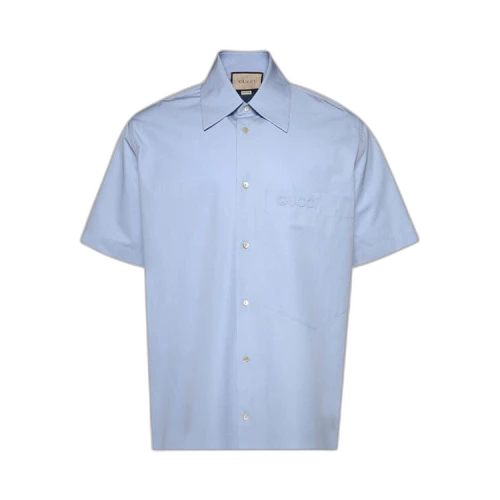 Gucci Embroidered Shirt 'Baby Blue'