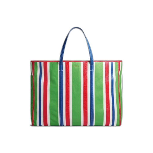 Balenciaga Mens Chatelet Carry All XL Tote Bag Green/Red/Blue/White