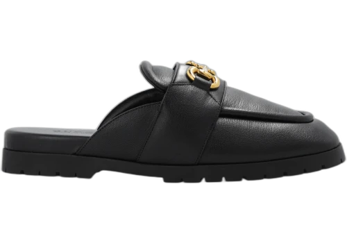 Gucci Horsebit Leather Mule Black