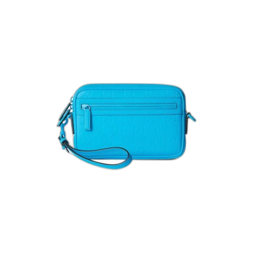 Gucci Rubber-Effect Crossbody Bag 'Blue'