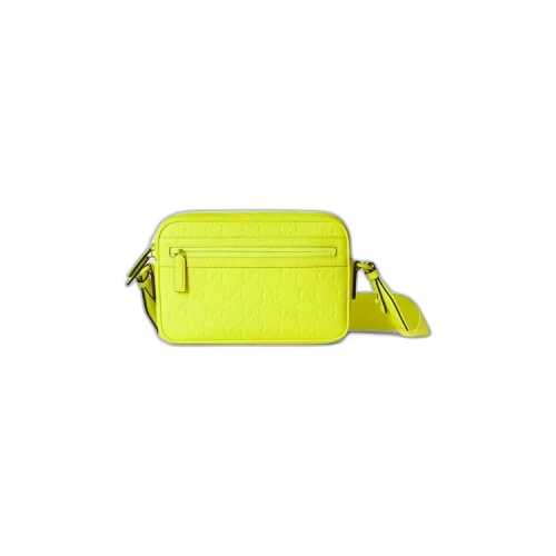 Gucci Rubber-Effect Crossbody Bag 'Fluorescent Yellow'