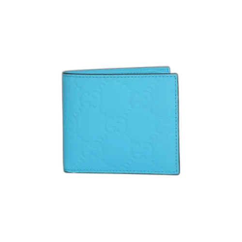 Gucci Rubber Effect Bifold Wallet 'Blue'
