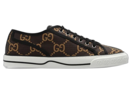 Gucci Tennis 1977 Low GG Monogram Ebony Beige