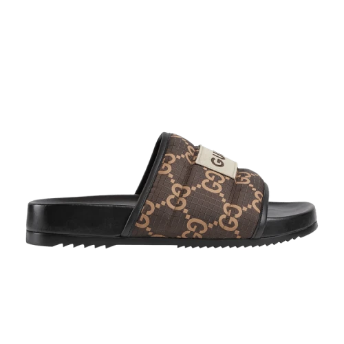 Gucci GG Slide Sandal 'Ebony'