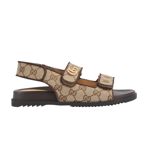 Gucci Double G Sandal 'Beige Ebony' (Women's)