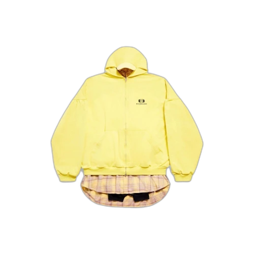 Balenciaga Unity Sports Icon Layered Hoodie Oversized Yellow/Black