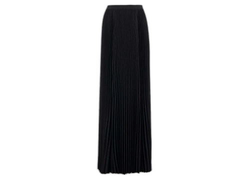 Balenciaga Elegant Black Maxi Skirt Black