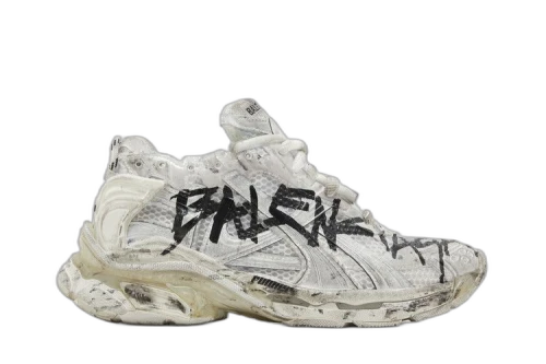 Balenciaga Runner Sneaker 'Graffiti - White Black' (Women's)
