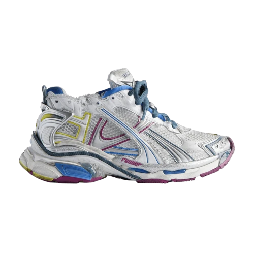 Balenciaga Runner Sneaker 'Worn-Out - White Purple Blue' (Women's)