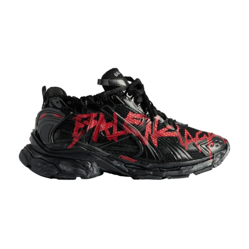 Balenciaga Runner Sneaker 'Graffiti - Black Red' 2023