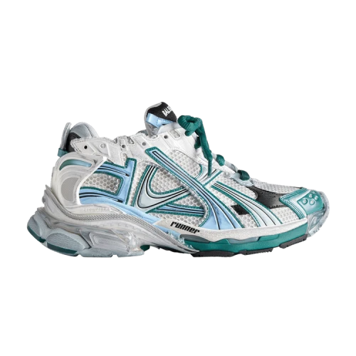 Balenciaga Runner Sneaker 'White Green Blue'