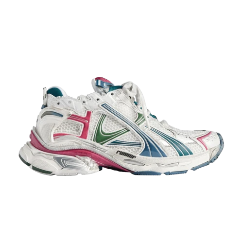 Balenciaga Runner 'White Dark Green Blue Pink'