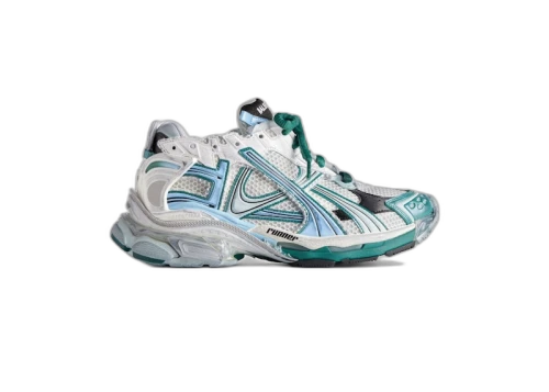 Balenciaga Runner White Green Blue