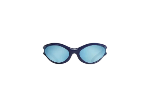 Balenciaga Dynamo Round Sunglasses Blue (773388T00074724)