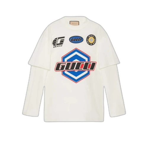 Gucci Cotton Jersey T-Shirt Off White