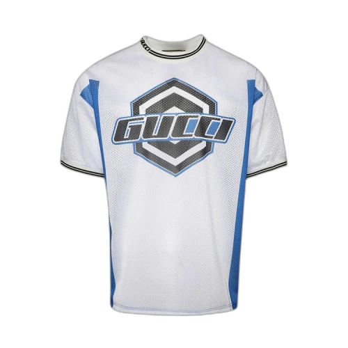 Gucci Emblem T-Shirt 'White/Blue'