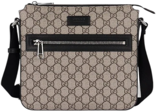 Gucci Supreme Messenger Crossbody Bag Beige