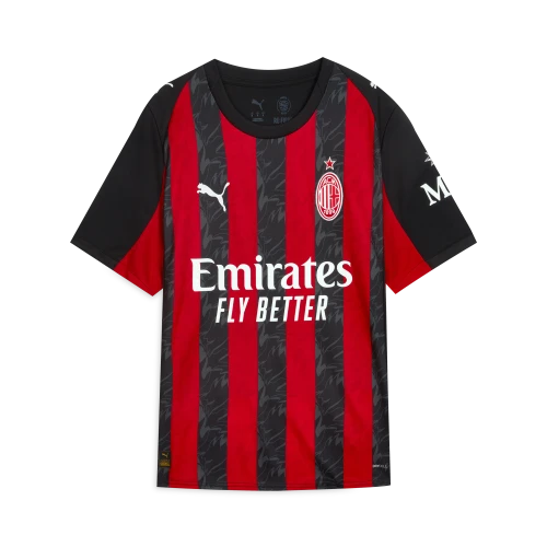 PUMA Soccer Jersey Fan Edition Men's Black Red Stripes